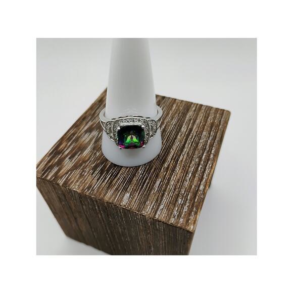 NVC Mystic Topaz Sterling Silver Ring sz 11 - Picture 4 of 4